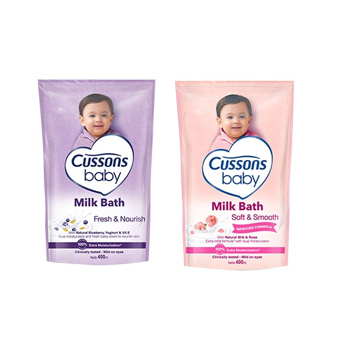 Cussons Baby Milk Bath 400ml Refill