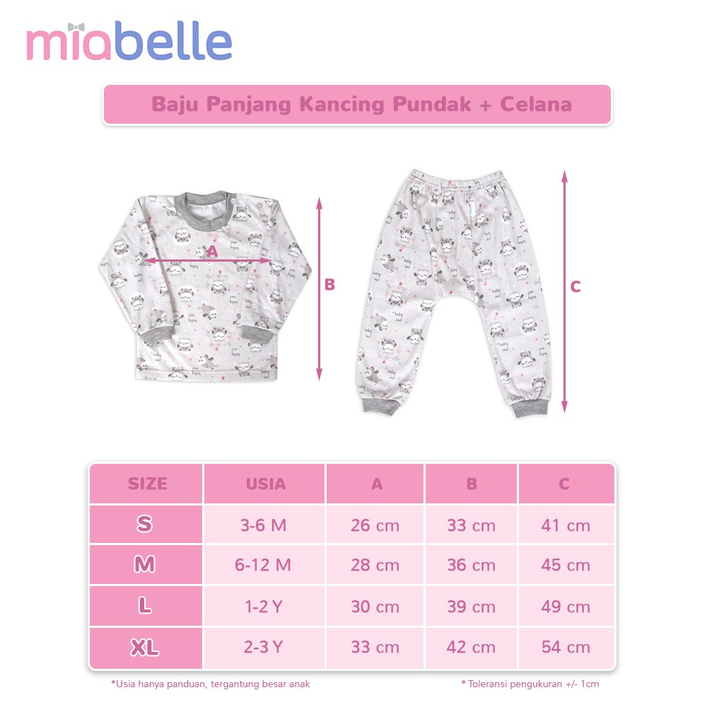 Miabelle Set Baju Panjang Kancing Pundak + Celana FP02