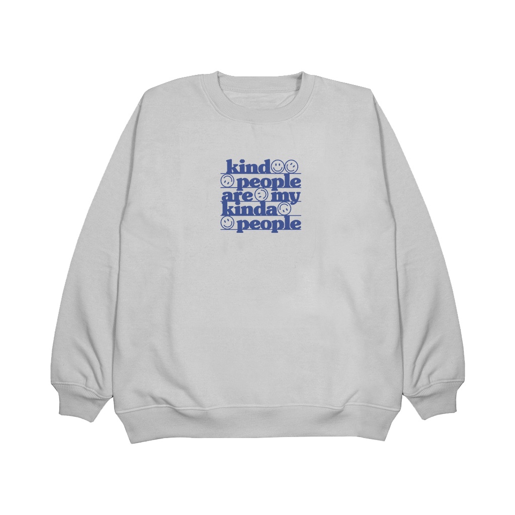 Sweater Crewneck-KIND PEOPLE-Pria Wanita Bahan Tebal(UNISEX)