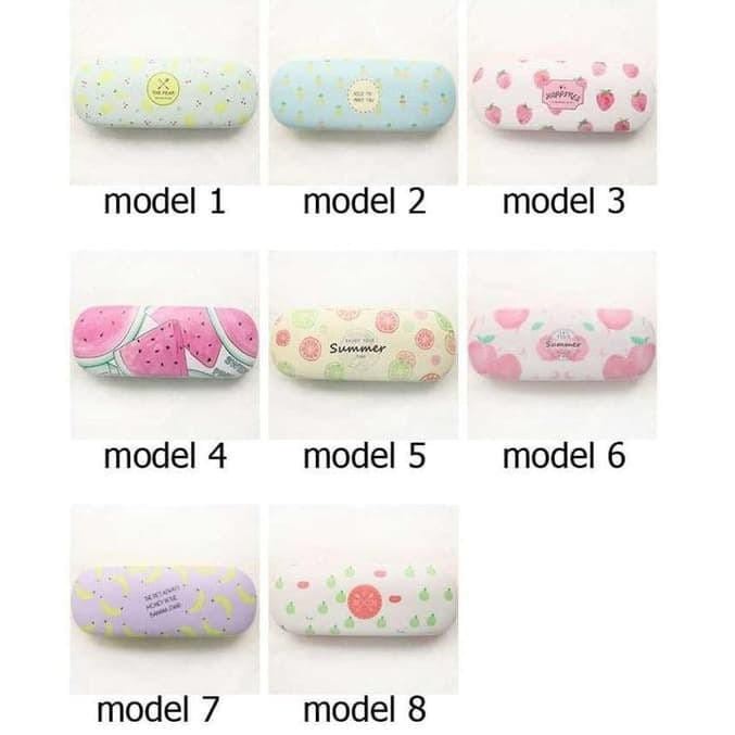 T&amp;Y  Kotak Kacamata Motif Buah Fruit Glasses Case Tempat Kaca Mata Karakter KW High Quality