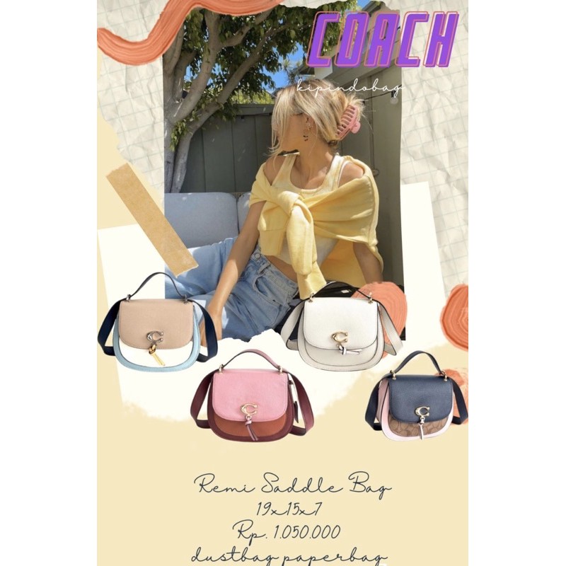 Coach remi saddle bag