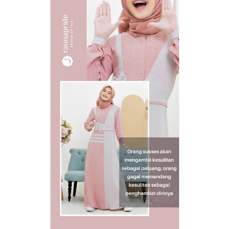 Rauna Couple Gamis / GD-GR 26 Pink / Fashion Muslim