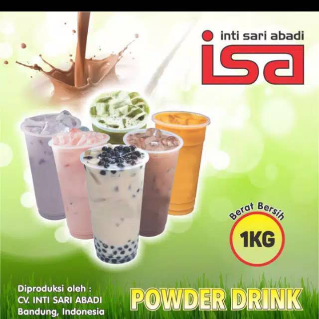 

Bubuk minuman merk isa repack 100gr