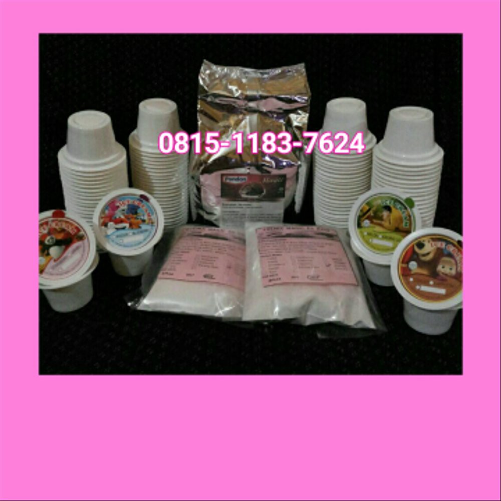 

Paket Es Krim Cup 50 ml / Paket Bubuk Es Krim Pondan Best Quality