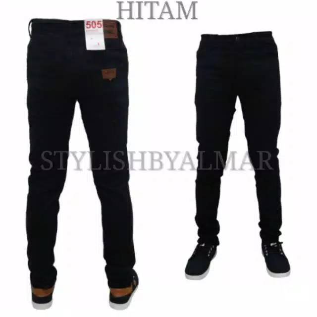 CELANA PENSIL SKINNY SLIMFIT LEVIS COWOK PRIA BIRU DONGKER HITAM PEKAT