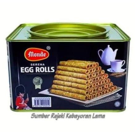 

Cookies Monde Serena Egg Roll / 1 Karton / 1 Dus Isi 6 Kaleng / 300Gr