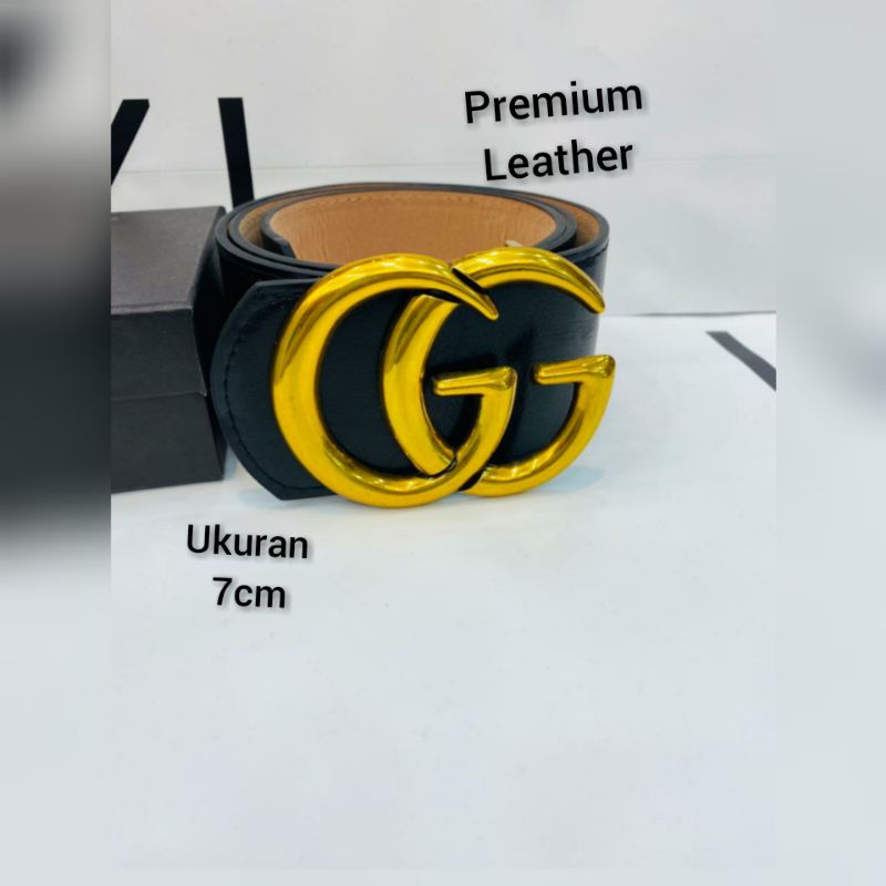 Gesper Kulit Premium 7cm ikat pinggang wanita Gc Gesper kulit Branded G29