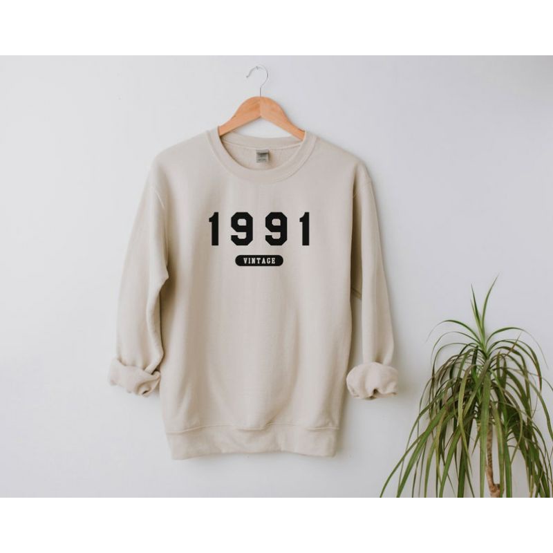 (S - 6XL) Crewneck Sweatshirt BEIGE KREM KHAKI Bigsize Oversize Harajuku Korean Style Times Up Good Vibes Sweater Tumblr Unisex Jumbo Mocca Coksu Korean Style