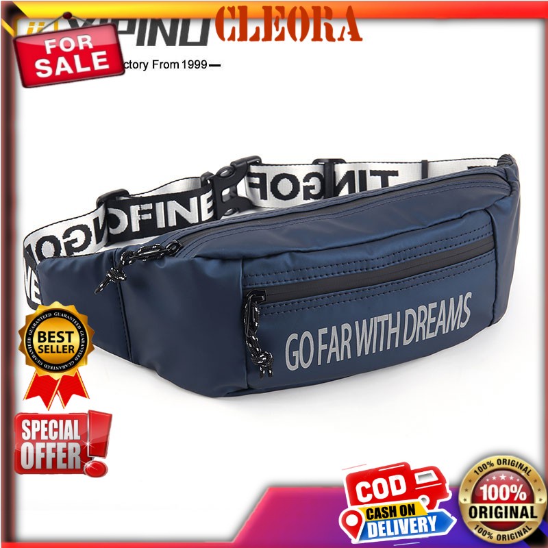 Anti Air Tas Selempang Pria Wanita YIPINU Original Waistbag Waterproof  Kekinian Import Ori Branded 