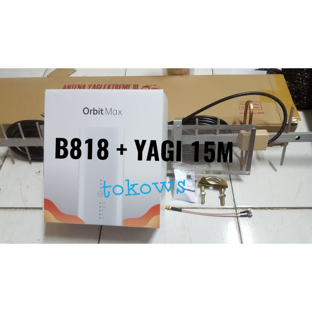 Modem Huawei B818 + 150GB Orbit Max UNLOCK plus YAGI 15M
