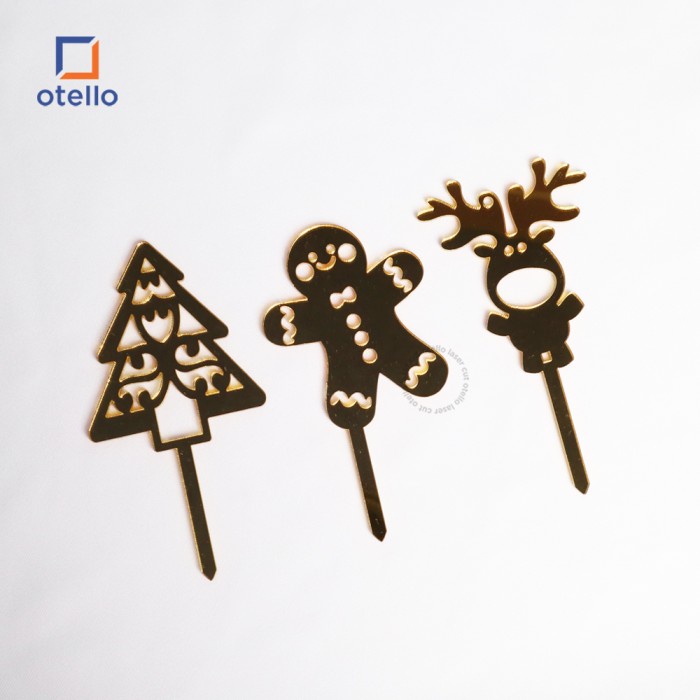 Cake Topper Natal Mini Christmas Caketopper Kue Hiasan Tancapan Xmas