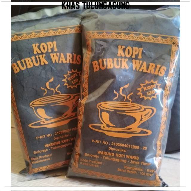 

KOPI IJO WARIS (100 gram) KOPI BUBUK WARIS ASLI TULUNGAGUNG, [Khas Tulungagung]