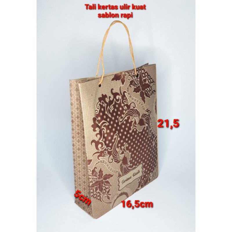 

100pcs paperbage//tas souvenir batik//tas snack elegan cantik