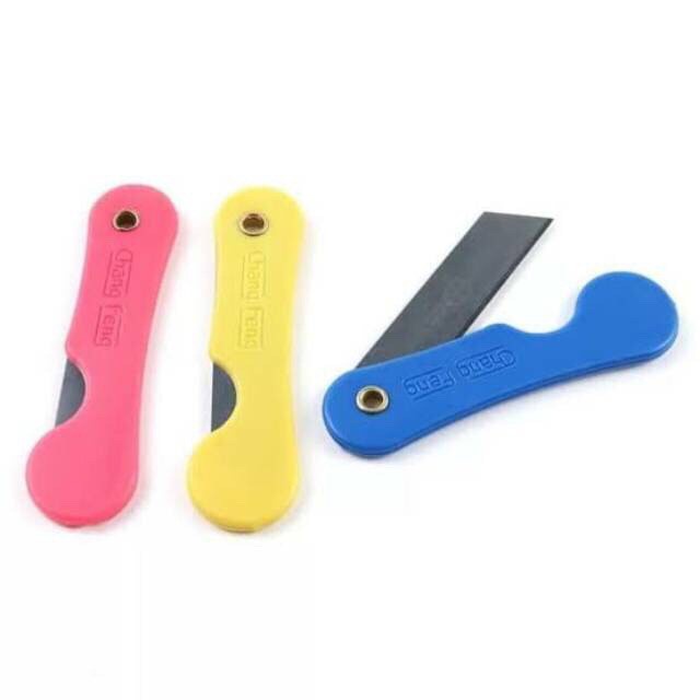 CUTTER LIPAT Mini / Pisau Lipat Kecil / Silet Cuter Warna-Warni