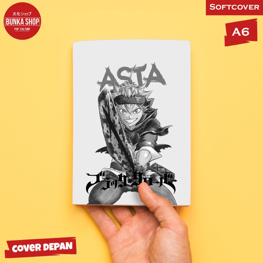 

Pocket Note Anime Black Clover Asta Softcover A6 Buku Tulis Catatan Murah