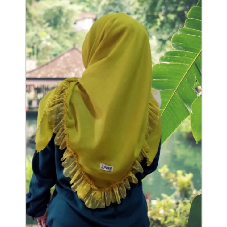 hijab segi empat rempel dotty by ouval