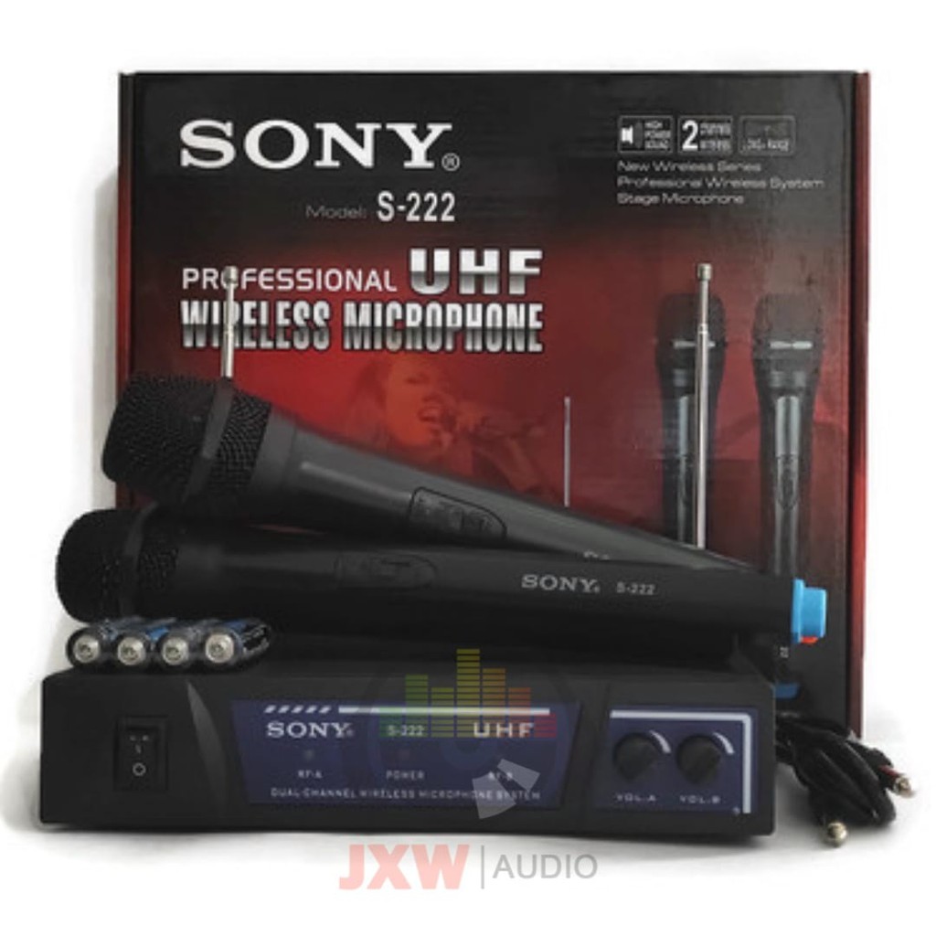 MIC SONY S 222 UHF / MICROPHONE WIRELESS SONY S-222 UHF / MIC SONY S222 HANDHELD UHF