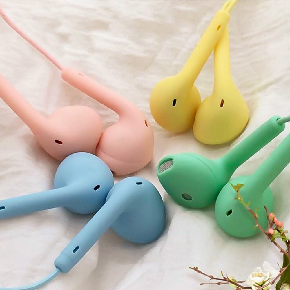 Headset Handsfree U19 Macaron Earphone Mate Color Hifi Extra Bass