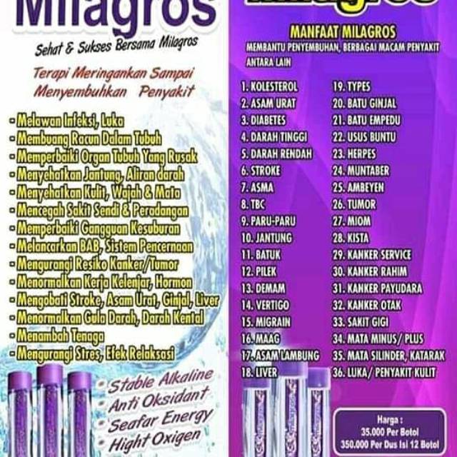 Air Alkli Milagross Ph 9 8 Shopee Indonesia