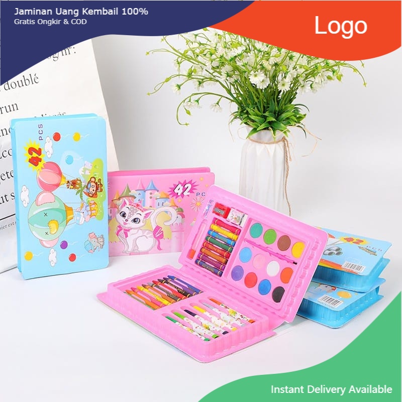 

Crayon Set 42pcs / Krayon Mewarnai Anak 42pcs / Pensil Warna Set 42pcs M
