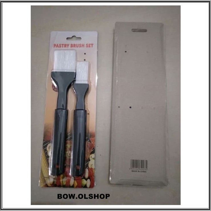 (BOW) Kuas Bbq 2 in 1 Brush Minyak Masak Dapur