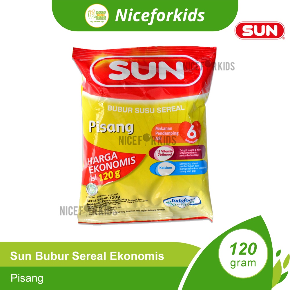 Sun Bubur Ekonomis 6+ bulan 120 gram Bubur Bayi Sachet