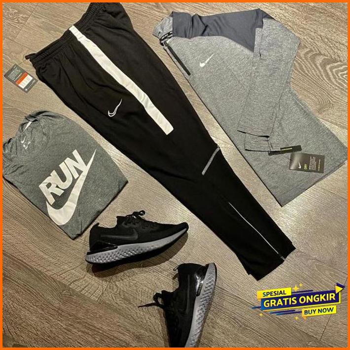 baju stellan nike running pria - paket perlengkapan olahraga nike - 39