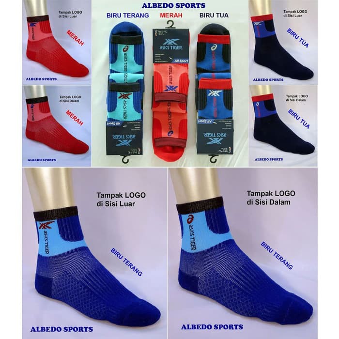 Asics Tiger Sepatu kaos Kaki Badminton Bulutangkis Professional Eagle