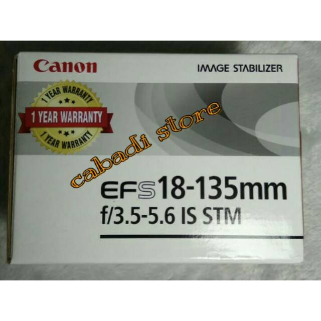 Lensa canon 18 135 stm