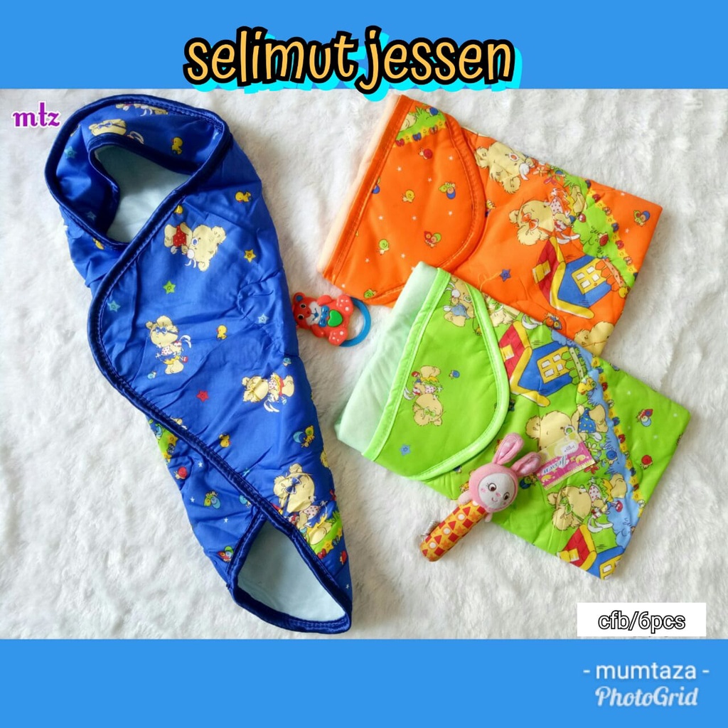 Selimut Baby Jessen Murah, Motif Tabur Animal, Selimut Bayi Praktis dan Simple