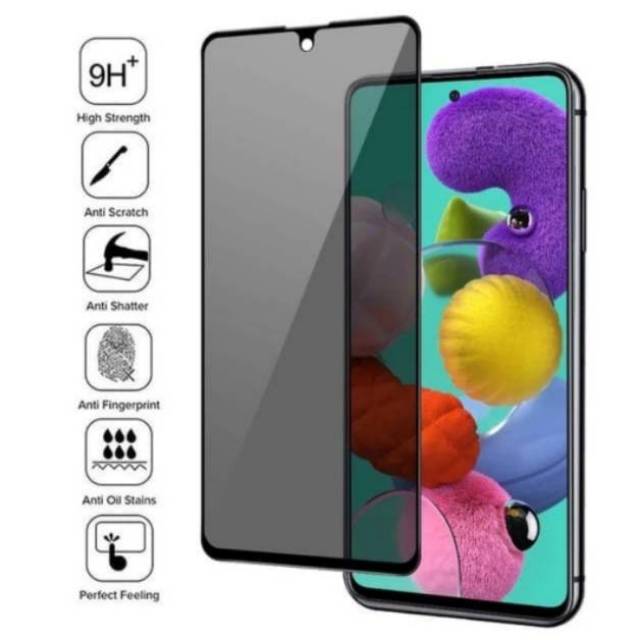 tempered glass anti spy privacy SAMSUNG A54 A34 A14 S22 S23 plus NOTE 10 LITE S10 LITE A51 A71 A52 A72 A50 a50S A52S A53 A73 A32 4G s20 s21 FE a22 a12 4g A21s anti gores kaca