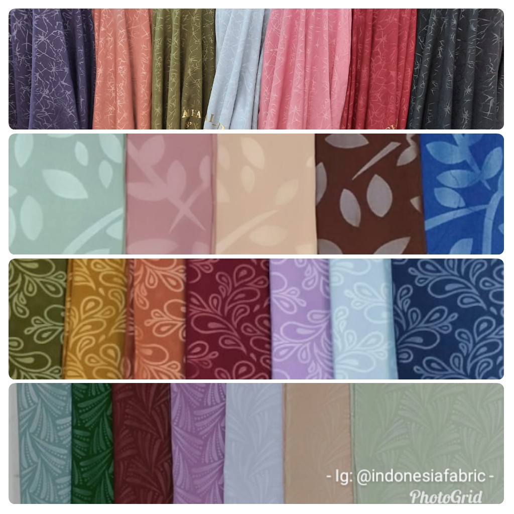 Kain wolfis embos rollan motif bebas pilih