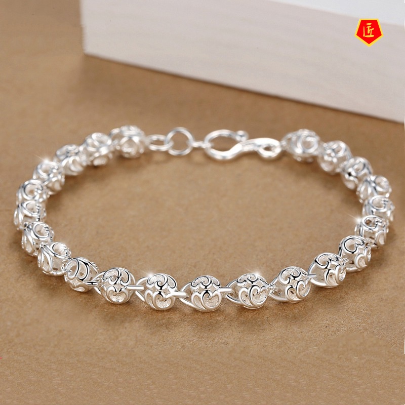 [Ready Stock]Hollow-out Exquisite Ball Bracelet