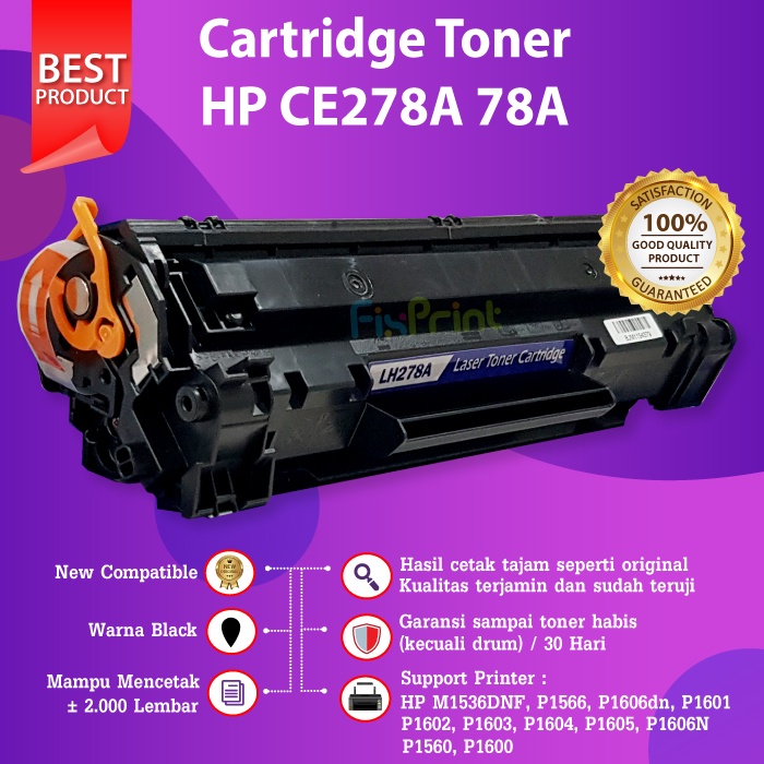 Cartridge Toner Compatible HP 78A CE278A P1566 Canon 328 MF4720w 4750