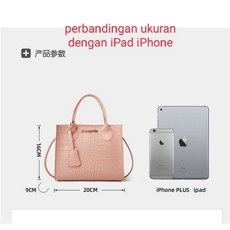 Tas Selempang Wanita Korea Model Kulit Buaya A13