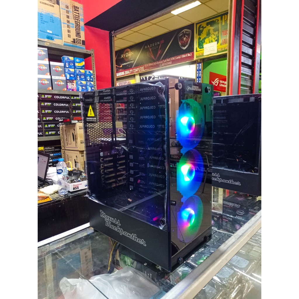 PC gaming Core i5 3470 ram 8 Gb vga 2 Gb  ssd 120 Gb LED 19&quot; lengkap