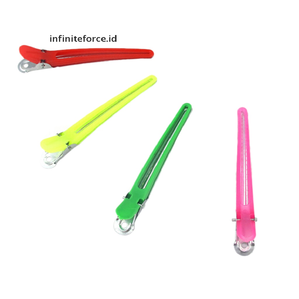 12 Pcs Klip Penjepit Rambut Warna-Warni Untuk Salon