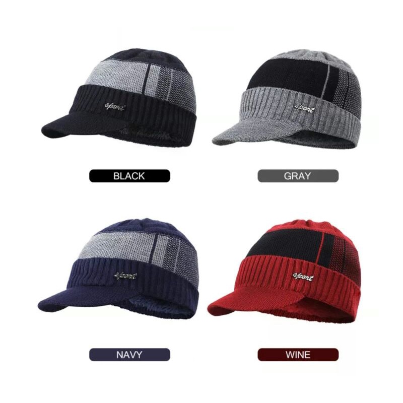 topi holiday puncak gunung musim dingin travel kemping rajut hangat wol rajutan pria wanita rajutan 