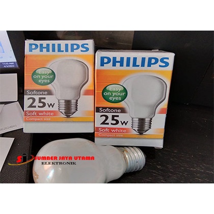 Lampu/Bohlam Philips Softone 25Watt