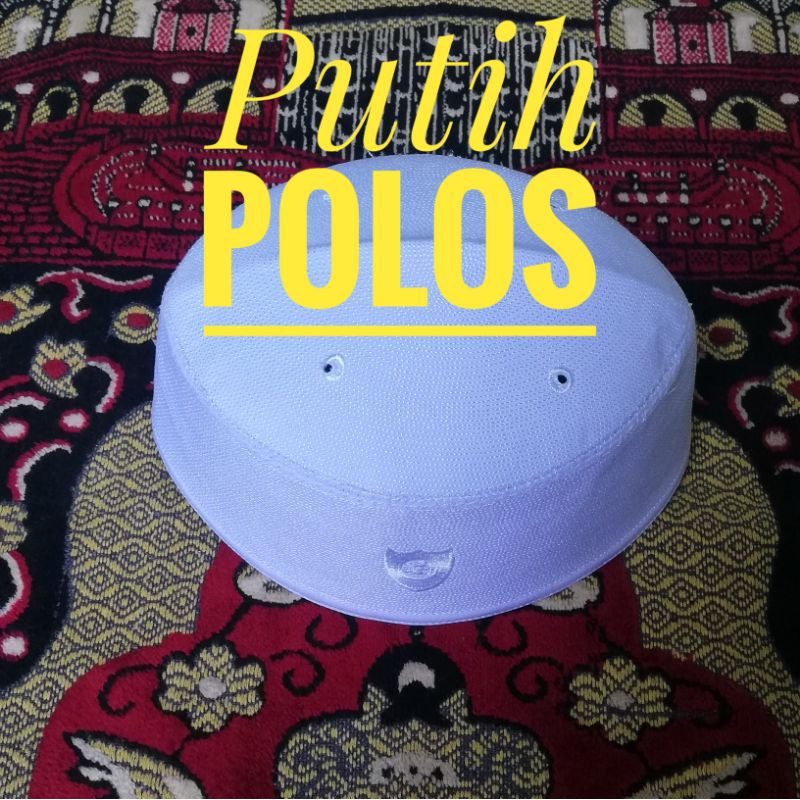 PECI MALAYSIA Songkok Malaysia Kopyah Malaysia Putih Polos