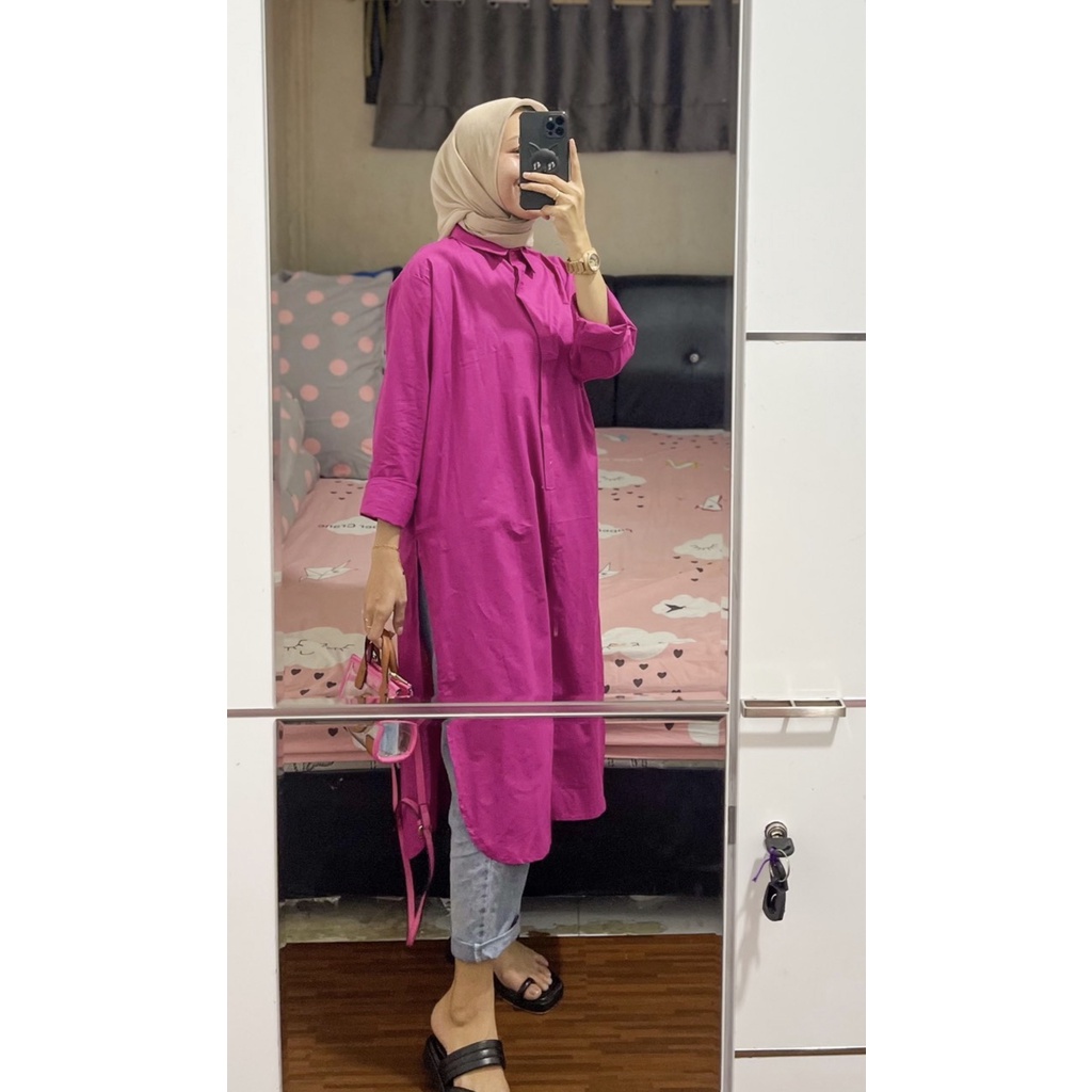 Marsya Rami tunik Avara Tunik Poplin Polos by DAZPROJECT