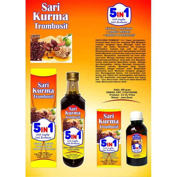 

Sari Kurma Trombosit Prima Herbal