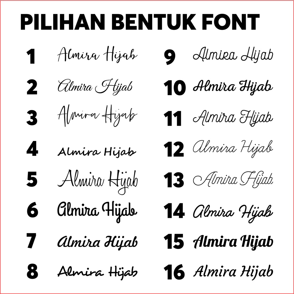 [MINIMAL 30PCS] Label akrilik mirror Gold