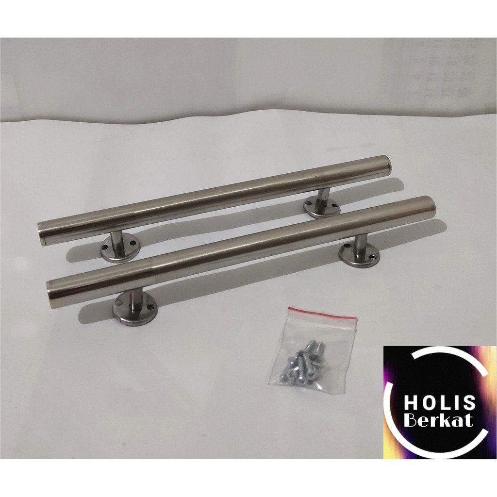 Pull Handle Silver 20 cm/Gagang Pintu Tarikan Laci Lemari Kitchen Set