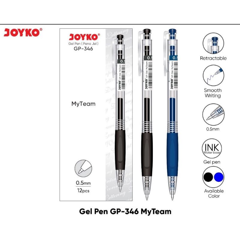 

STR 14 - Pulpen Cetek Joyko GP-346 0.5 mm bolpen bolpoin murah ecer