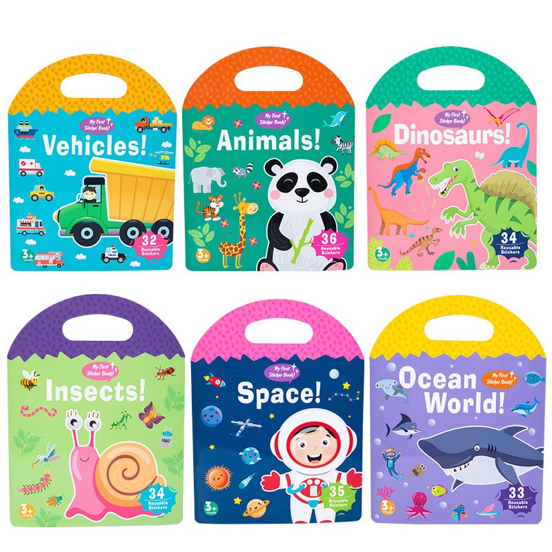 Mainan Anak PORTABLE JELLY QUIET BOOK Mainan Edukasi Anak DIY Stickers