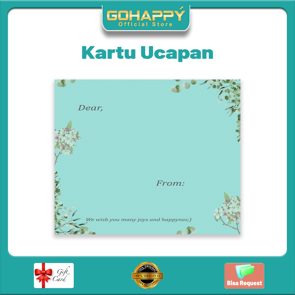 Kartu Ucapan Polos 10x12 cm Ulang Tahun / Event / Blank Card / Wedding / Greeting Card