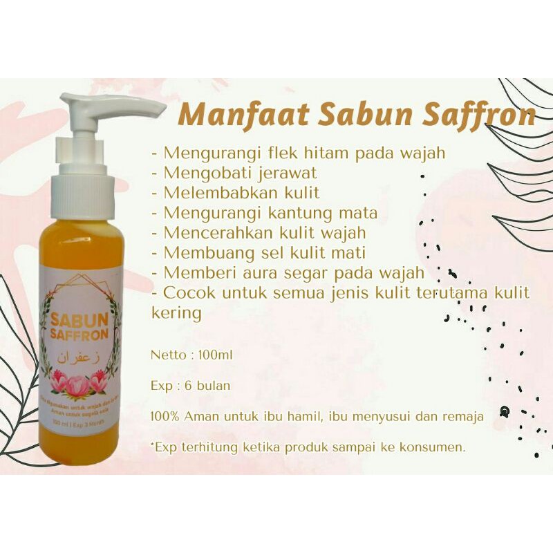 Sabun Saffron Cair/Sabun alami