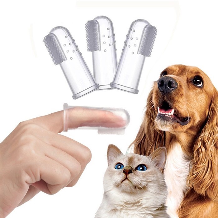 PH.Medan Sikat Gigi Jari Toothbrush - Pet Dog Cat Brush / Sikat Gigi Hewan Anjing Kucing