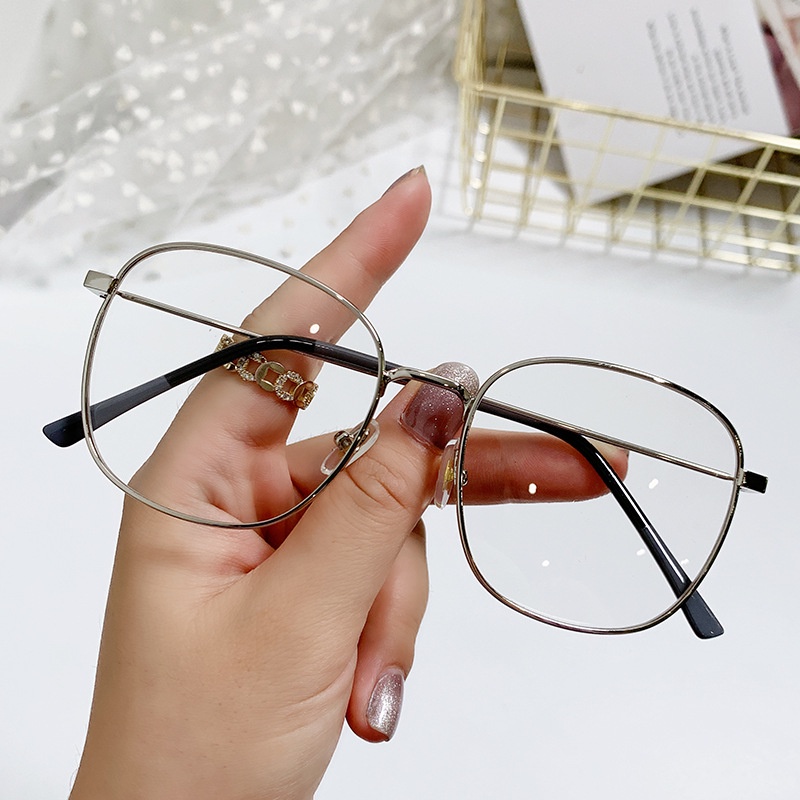 Kacamata Myopia 1.0-4.0 Bingkai Bulat Bahan Logam Gaya Klasik Untuk Unisex